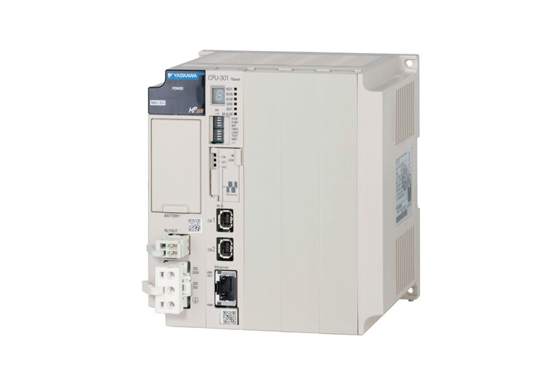 The MP series’ all-in-one machine controller is a single platform that combines all the functions required for the machine’s processes, including motion and PLC functionality, inputs and outputs, and sequential logic and process algorithms.